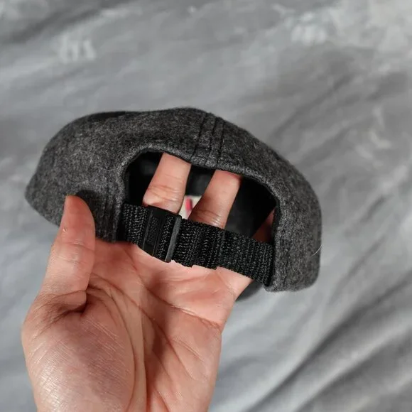 Vintage DKNY Donna Karan Strap Back Hat Cap Mens Large Wool Made In USA 90s - Picture 3 of 6